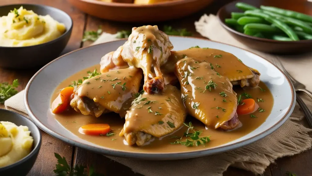 smothered turkey wings