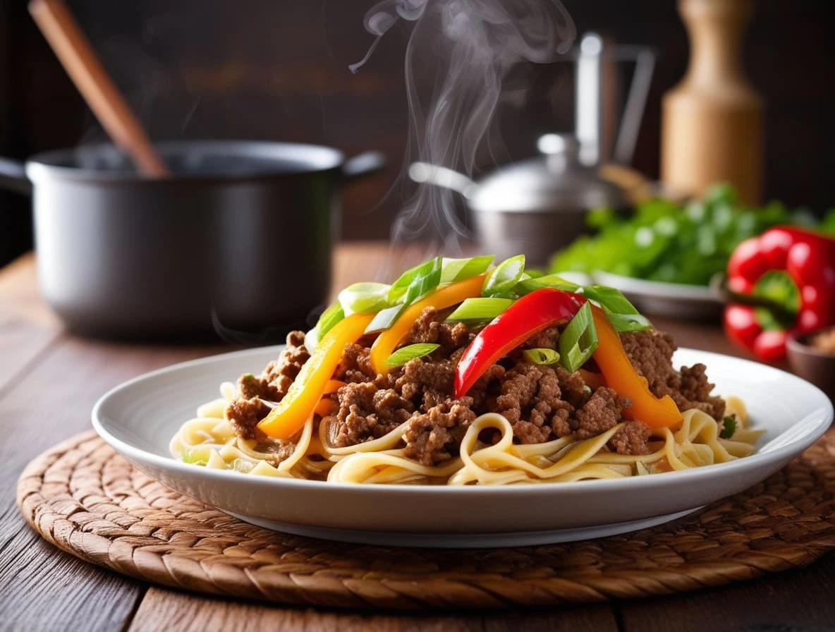 Easy Ground Beef and Noodles Recipe
