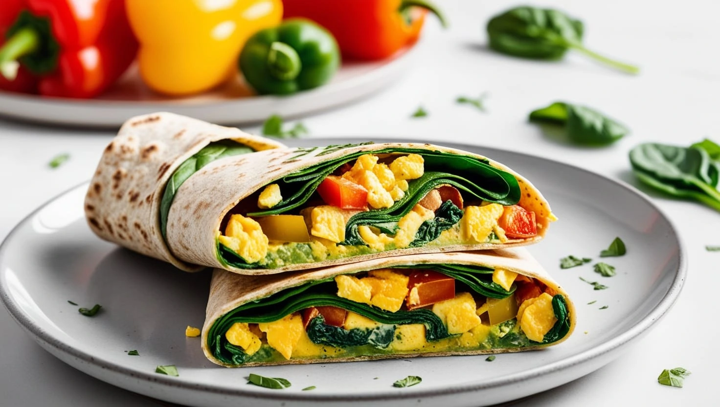 vegetable egg scramble recipe wrap