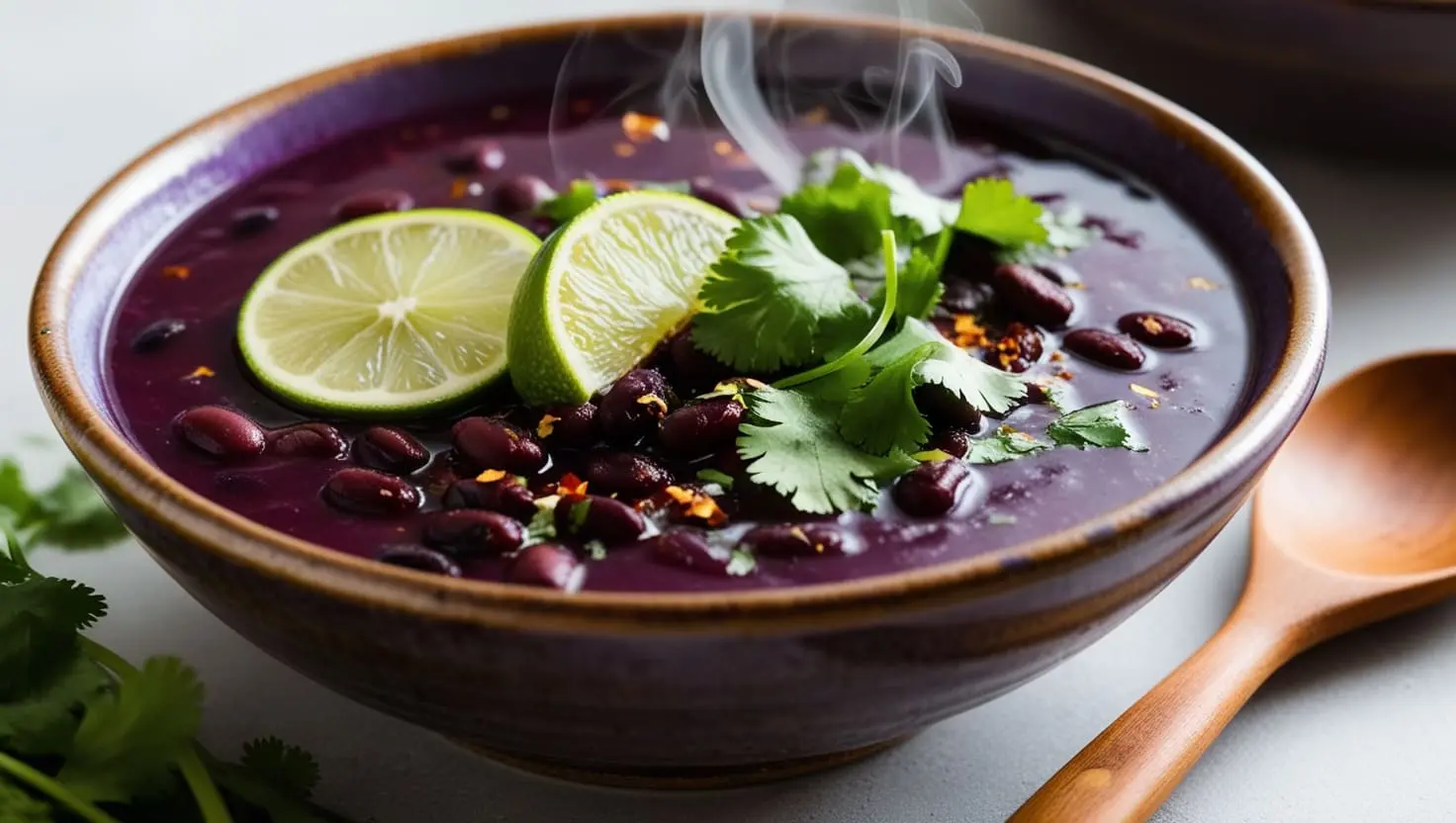 purple black bean soup recipe