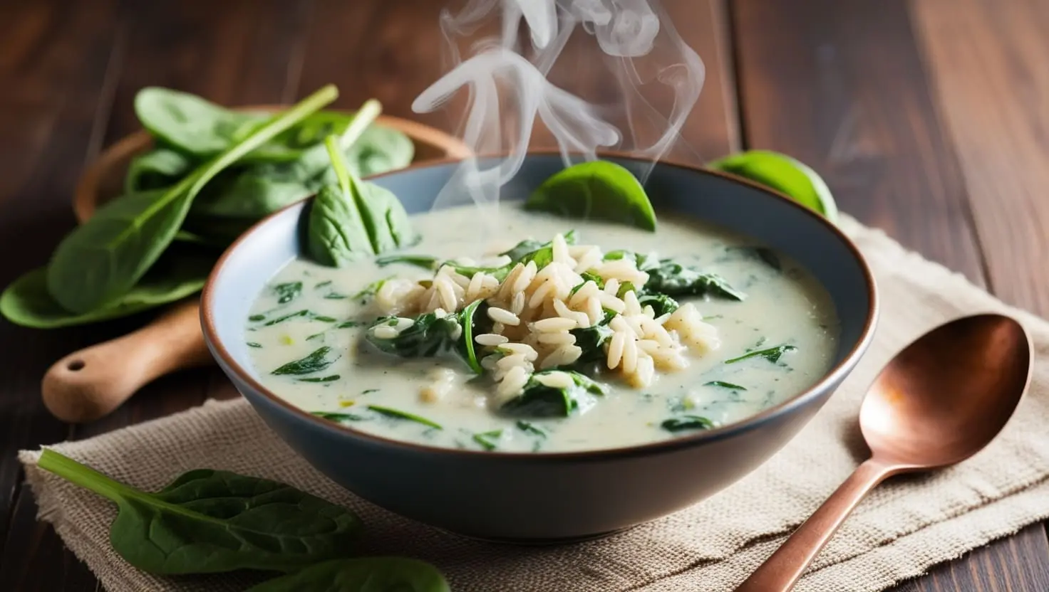arborio spinach rice soup recipe