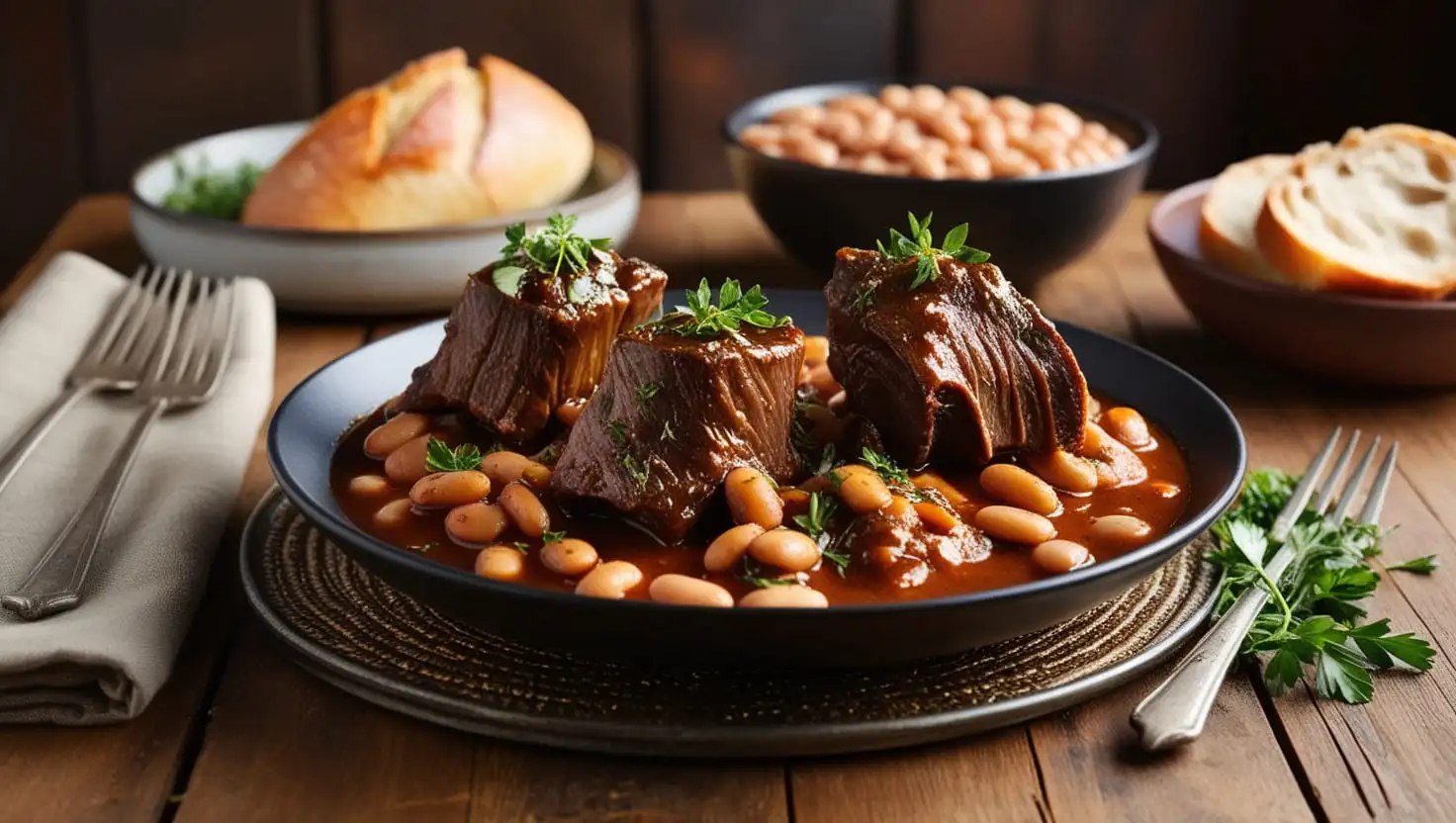 best beef short ribs and beans recipe