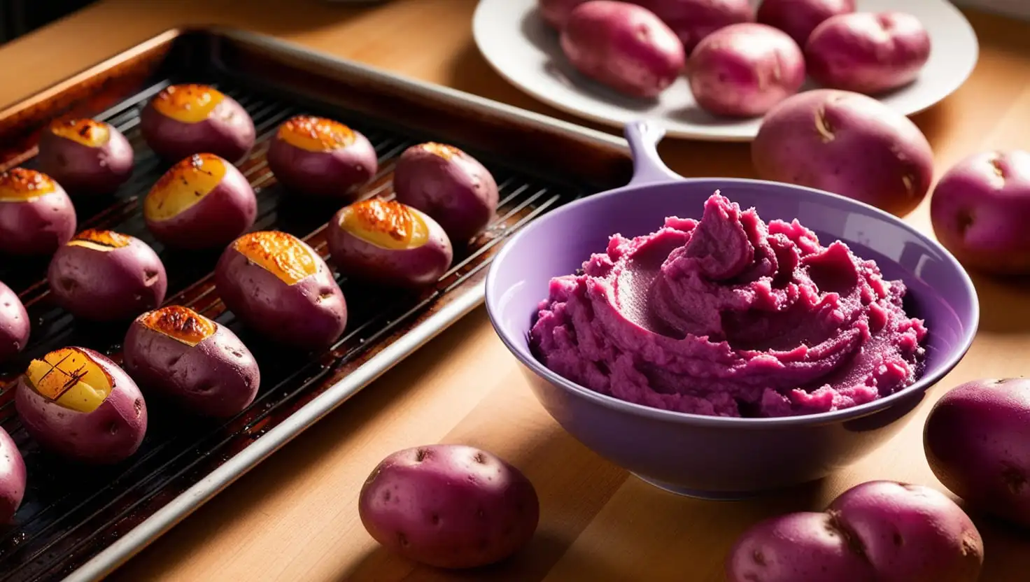 cooking purple potatoes