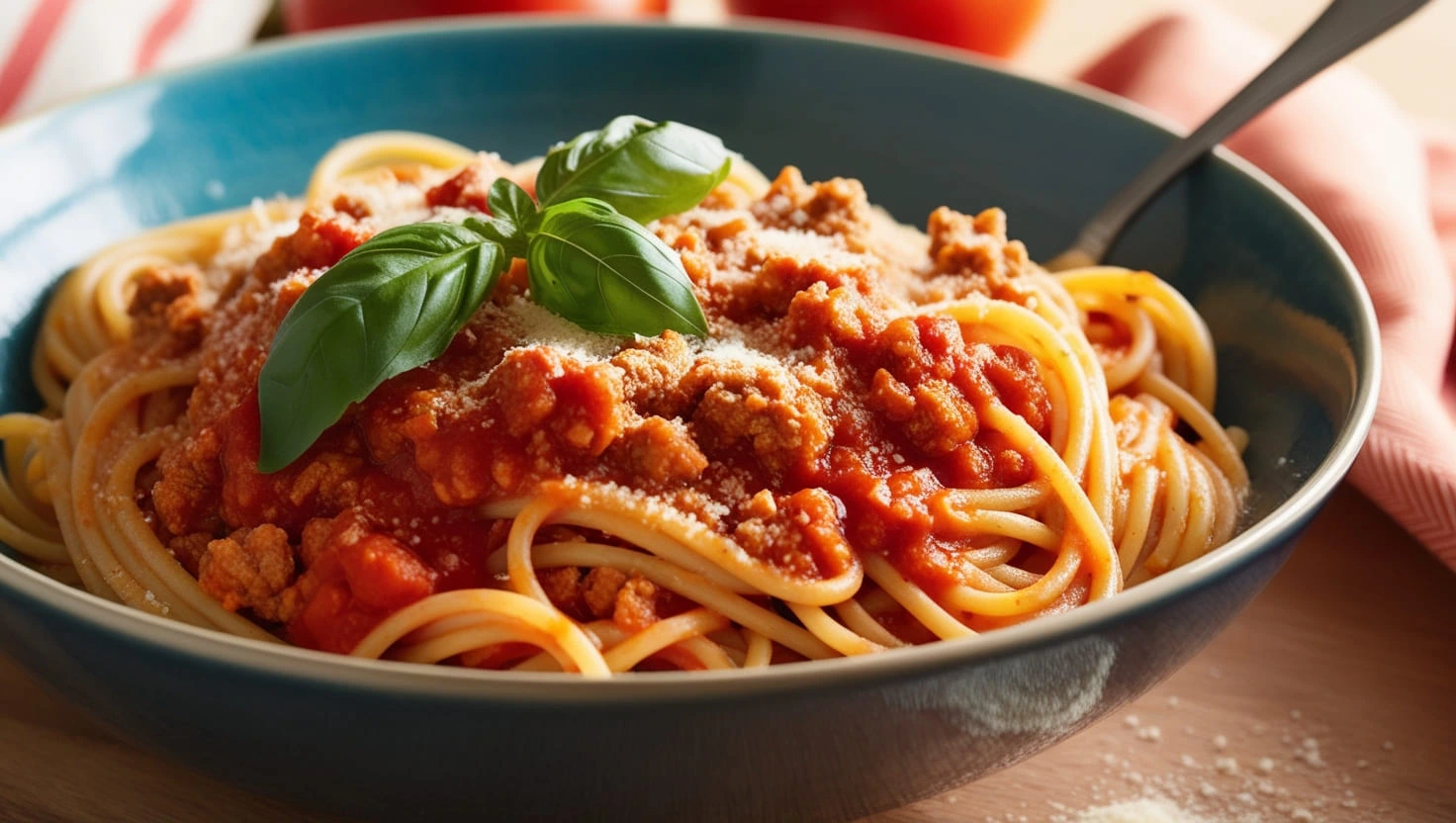 Ground turkey spaghetti