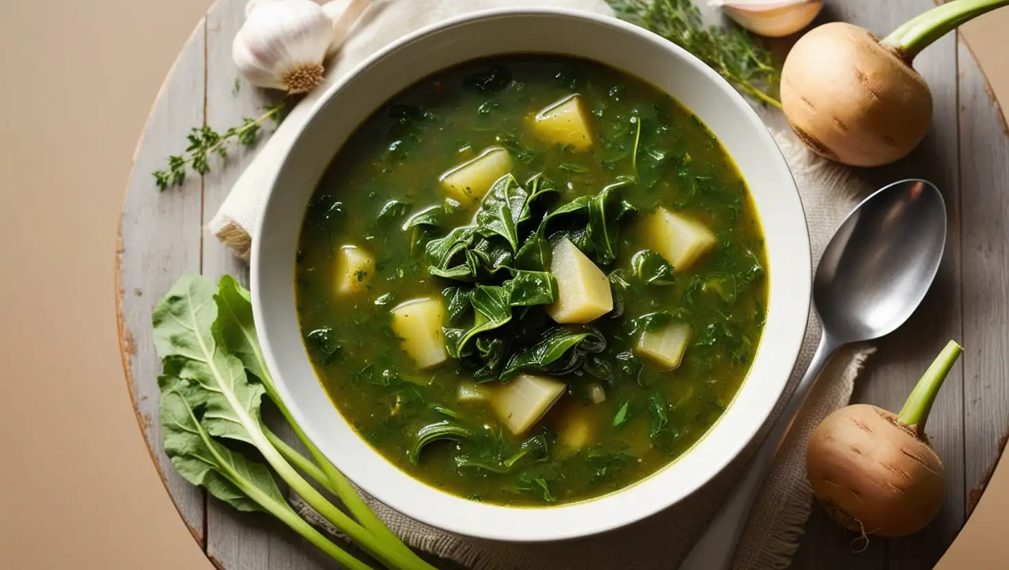 turnip green soup