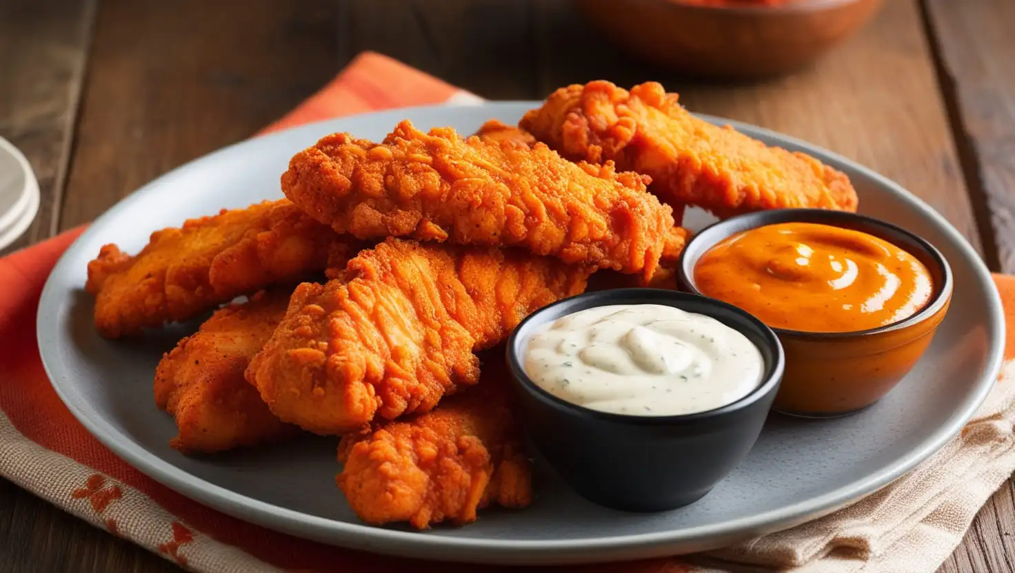 Spicy chicken strips