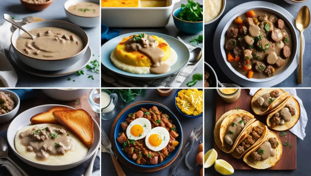 recipe with leftover sausage gravy and grits