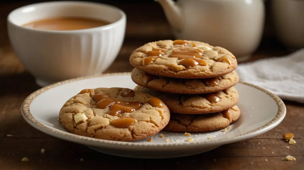 Delicious Caramel Cookies Freshly Baked