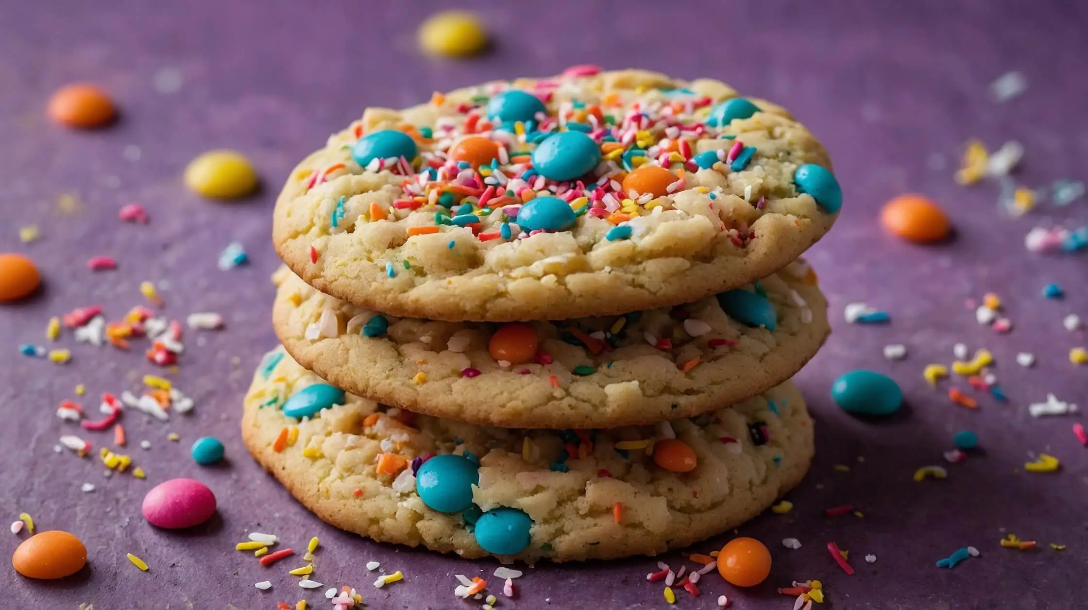 Birthday Cake Cookies with Funfetti Sprinkles