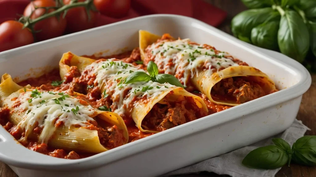 Creamy Ricotta Beef Stuffed Shells Pasta Ready to Serve