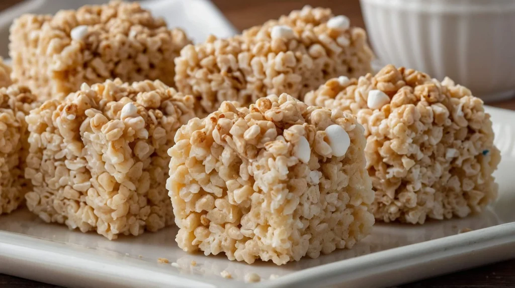 rice krispie treats with marshmallow fluff