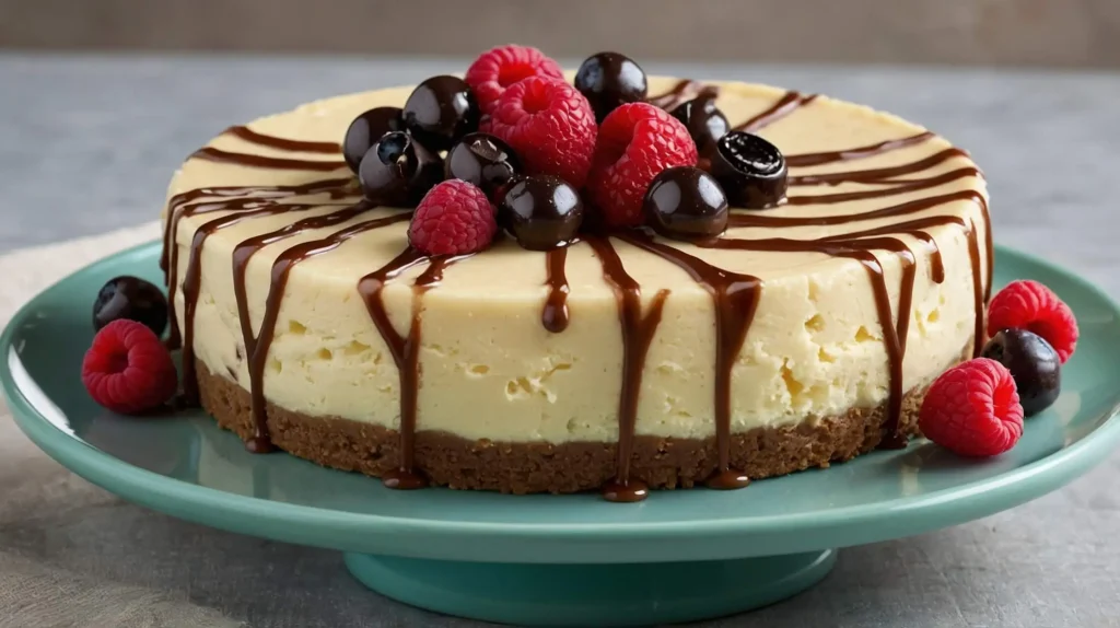Decadent Cookie Dough Cheesecake with a Creamy Texture