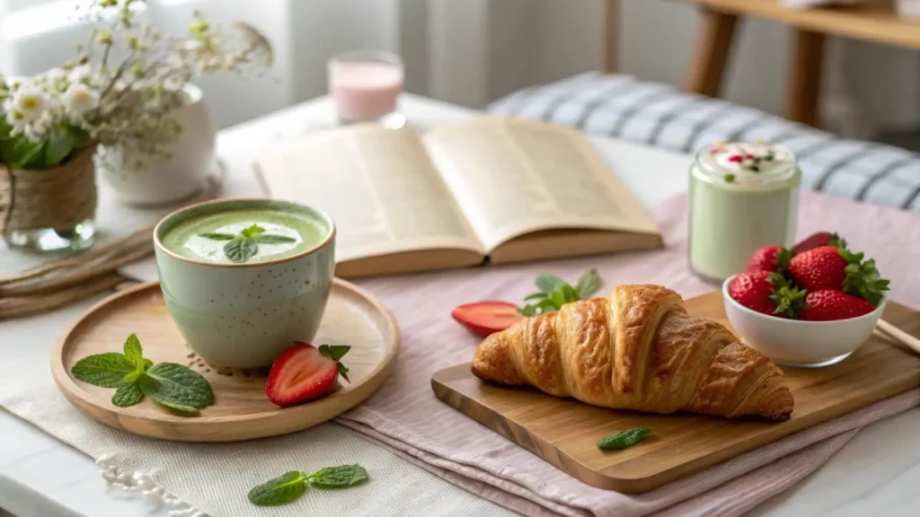 Perfect Strawberry Matcha Latte