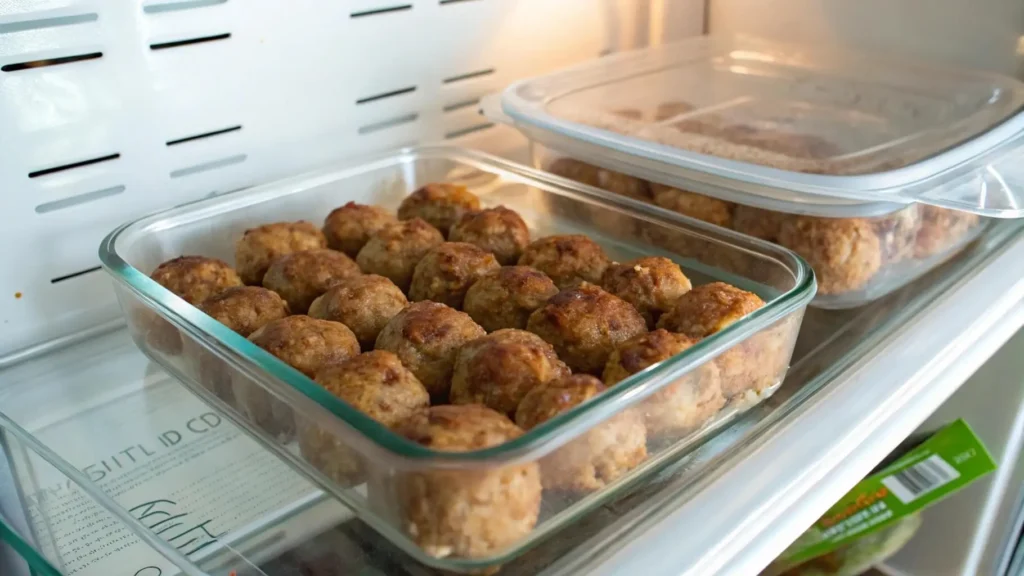 Serve your easy chicken ricotta meatballs