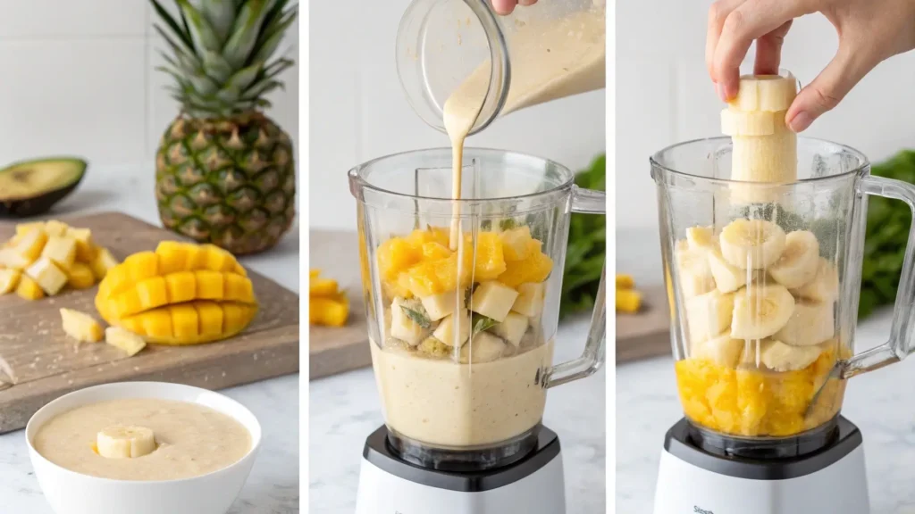 Step-by-Step Instructions for Tropical Smoothie