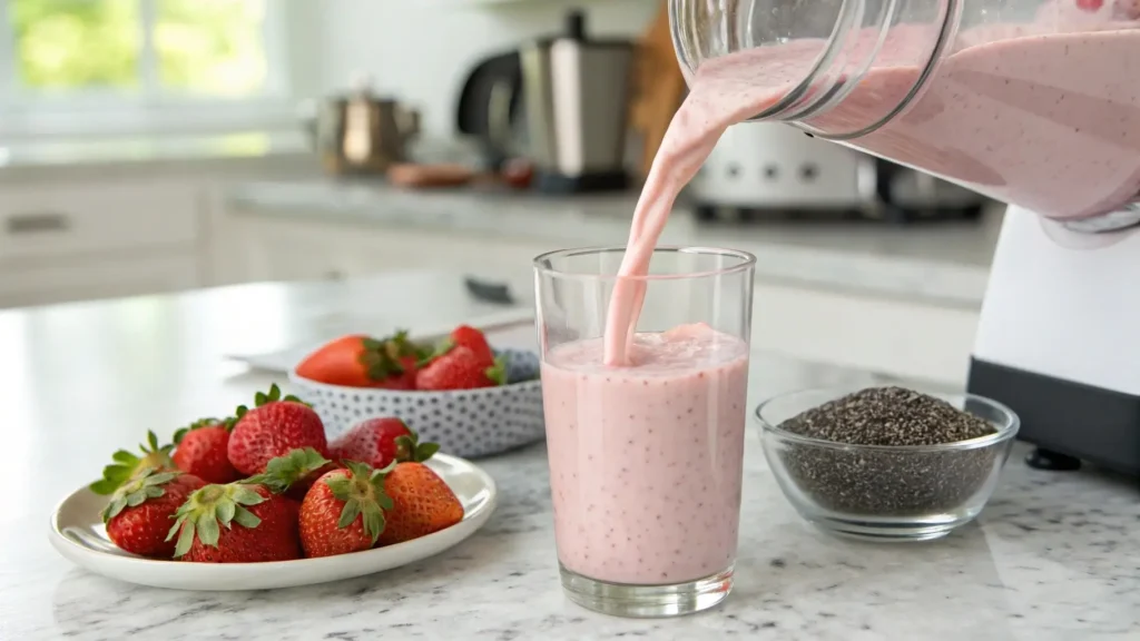 Homemade Strawberry Milk recipe